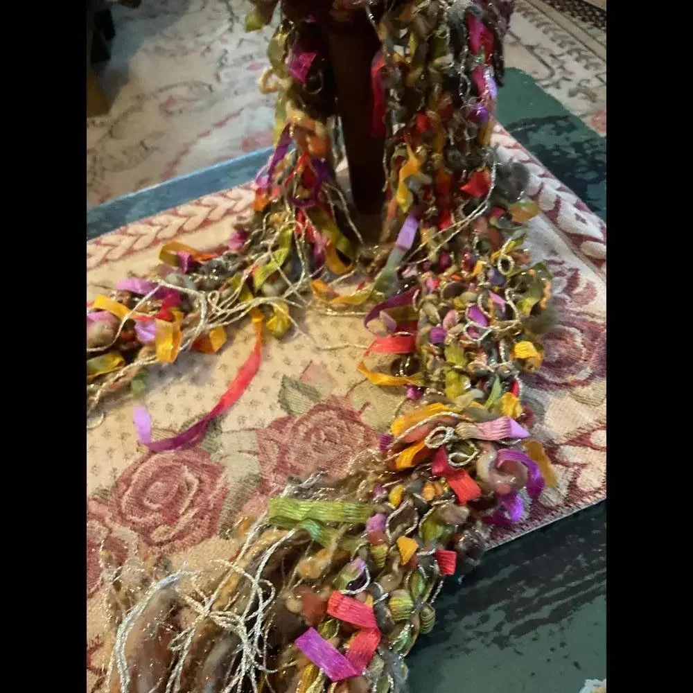 Handcrafted Colorful Yarn Scarf